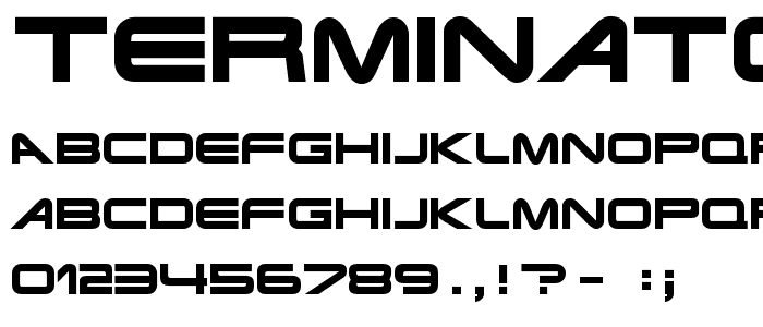 Terminator Real NFI font